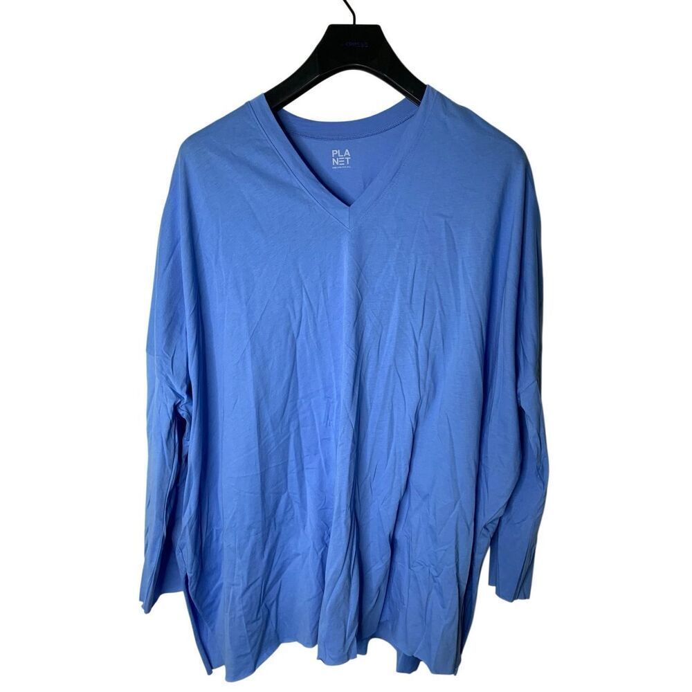 PLANET lagenlook 100% pima cotton long sleeve top women's one size fits all